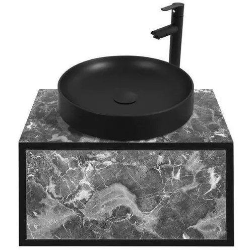 купить Шкаф под умывальник Montebella Set 50.01 600*500 NERO 455 Pantera в Кишинёве 