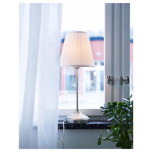cumpără Lampă de masă și corp de iluminat Ikea Arstid Nickel-plated/White în Chișinău 
