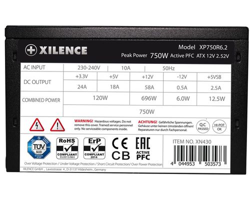 cumpără Bloc de alimentare PC Xilence XP750R6.2 (XN430), 750W, Performance C+ Series în Chișinău 