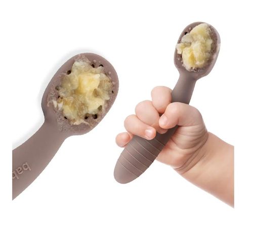 купить Посуда для кормления BabyJem 903 Lingura My First Spoon Latte в Кишинёве 