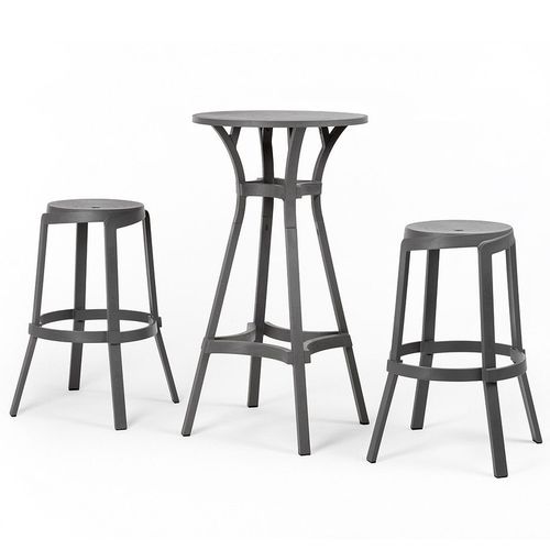 купить Стул барный Nardi STACK STOOL MAXI BASALTO 40358.25.000 (Стул барный для сада и террасы) в Кишинёве 