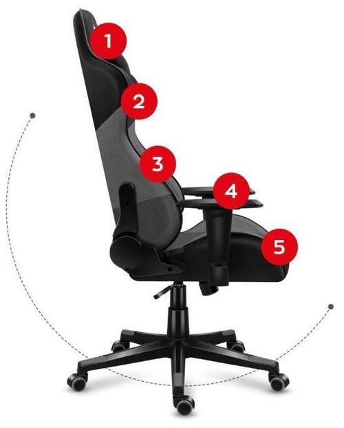 купить Офисное кресло Huzaro Force 6.2 grey в Кишинёве 