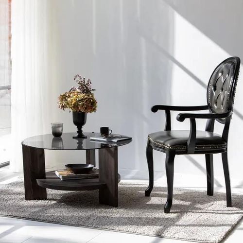 купить Журнальный столик Trendy Mondo, Gri inchis 75x40x75cm в Кишинёве 