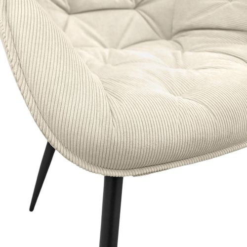 cumpără Scaun Deco Daisy Beige Velvet+Black Legs în Chișinău 