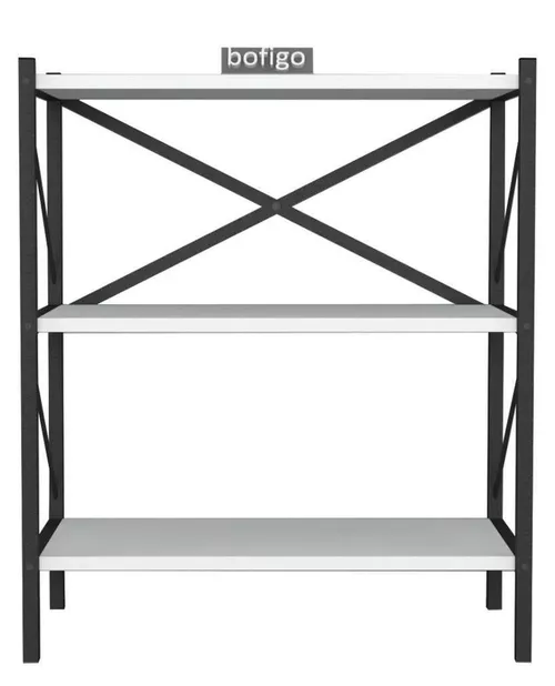 cumpără Etajeră Nex Home Biblioteca, 3 compartimente, 66x35x85 cm, Alb (15-05-01) în Chișinău 