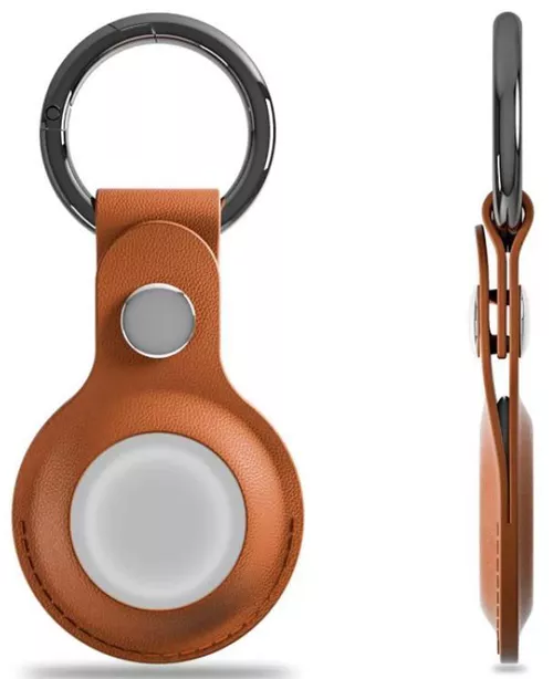 купить Аксессуар для моб. устройства Apple AirTag Leather Key Ring Saddle Brown MX4M2 в Кишинёве 