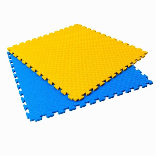 cumpără Saltea sportivă 4Play AT120 Yellow-Blue 100x100x2.5cm în Chișinău 