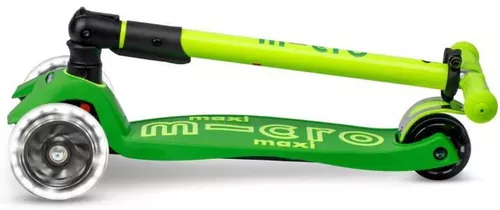 cumpără Trotinetă Micro MMD229 Maxi Deluxe Foldable Neon LED Parrot Green în Chișinău 
