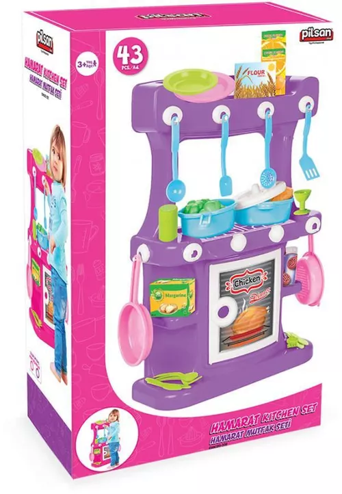 купить Игрушечная кухня и посуда Pilsan 3335 Кухонный набор для кукол в Кишинёве 