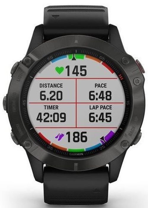 купить Смарт часы Garmin Fenix 6 Sapphire, Gray w/Black Band в Кишинёве 