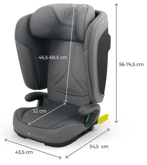 купить Автокресло KinderKraft Unity 2 Grey (KCUNIT02GRY0000) в Кишинёве 