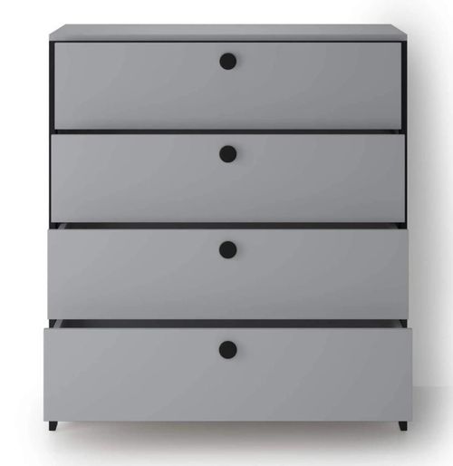 купить Комод Fabrik Home Clay 4 ящика (с подсветкой) Серая мышка в Кишинёве 