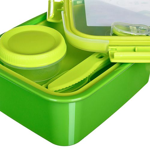 cumpără Container alimentare Curver 232570 To Go Lunch Kit cu tacamuri 1,2l verde în Chișinău 