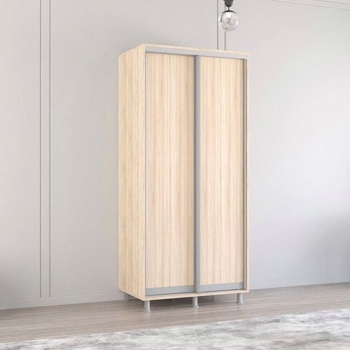 купить Шкаф Mobildor-Lux Арон с раздвижными дверями (110x60x230H см) Sonoma в Кишинёве 