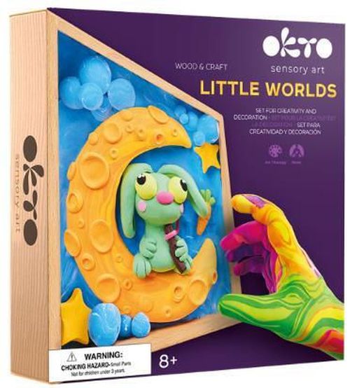 cumpără Set de creație Okto 20032 DIY Set de plastilină ușoară Lumi mici Iepuraș pe Lună în Chișinău 