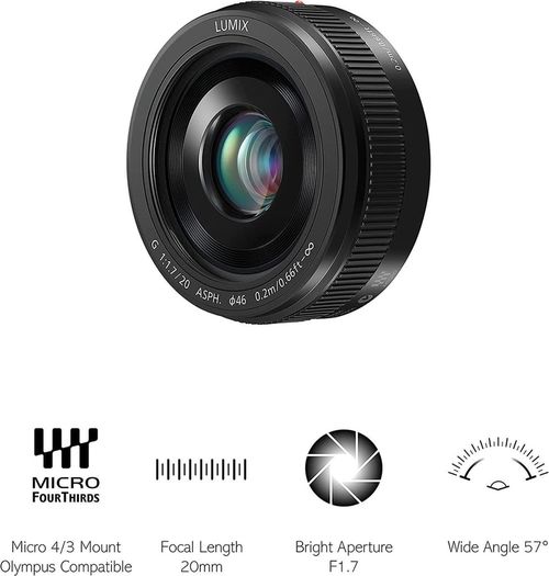 купить Объектив Panasonic H-H020AE-K Lumix G 20mm F1.7 в Кишинёве 