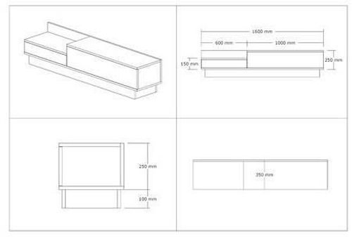 cumpără Comodă TV Trendy Asir GTR000367 în Chișinău 