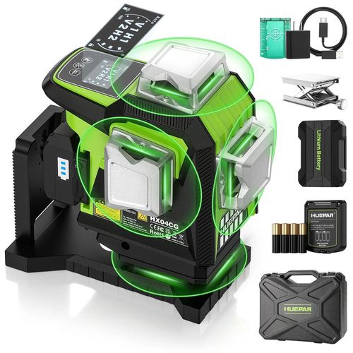 купить Нивелир лазерный Huepar HX04CG Nivela laser verde 4D в Кишинёве 
