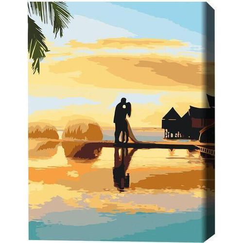 купить Картина по номерам BrushMe BS52863 40x50 cm (în cutie) Iubirea la răsărit в Кишинёве 