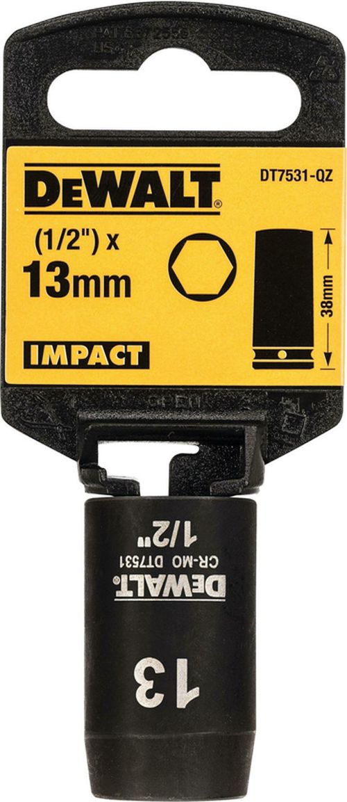 купить Набор головок, бит, насадок DeWalt DT7531 cap hexagonal impact DT7531 (Scurte) 13mm 1/2 в Кишинёве 
