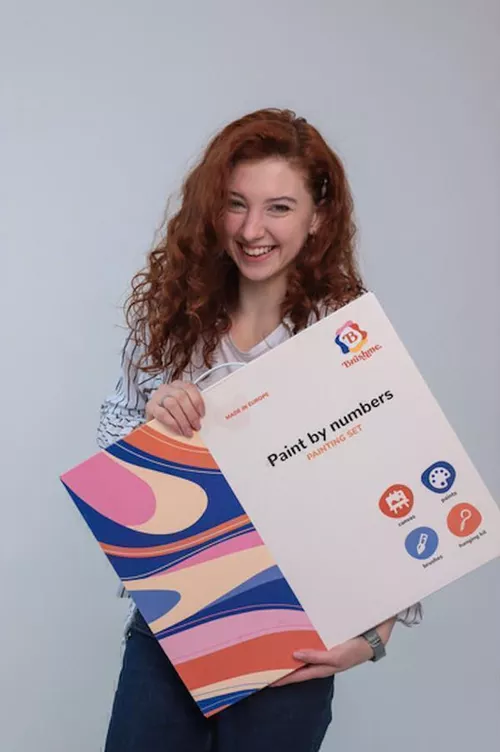 cumpără Tablou pe numere BrushMe BS8911 40х50 сm (în cutie) Pisica care aduce bani în Chișinău 