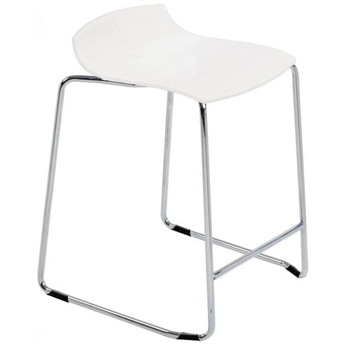 купить Барный стул Papatya X-Treme Sled - Белый в Кишинёве 