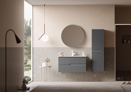 cumpără Dulap pentru lavoar Orka Moonlight 91 Grey în Chișinău 