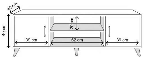 купить Тумба напольная для TV Trendy Deniz L3016 (GTR000271) в Кишинёве 