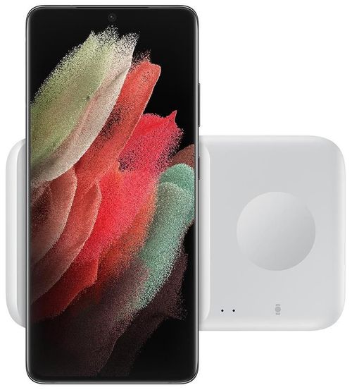 купить Зарядное устройство беспроводное Samsung EP-P4300 Wireless Charger Duo (with TA) White в Кишинёве 