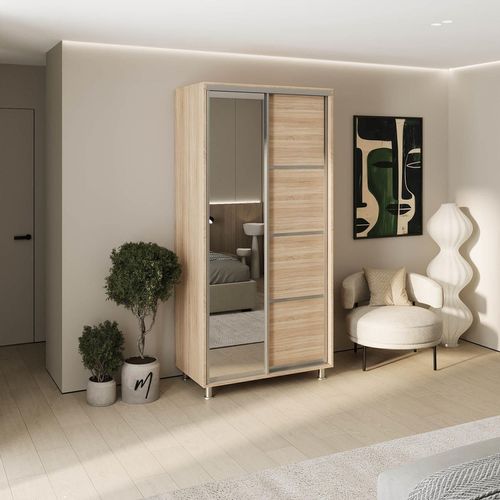 cumpără Dulap my-STYLE C10H1T03BM03-U21, 100x210, дуб сонома în Chișinău 