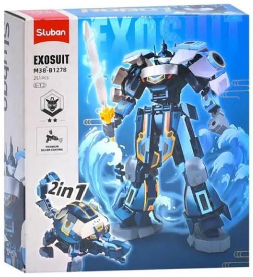 cumpără Set de construcție Sluban B1278 Robot Țestoasa neagră 2în1 (251 elem.) în Chișinău 