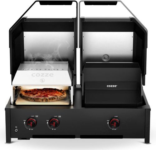 купить Мангал Cozze 90452 Quattro 900 3 Burner Combo 4in1 (pe gaz ) в Кишинёве 