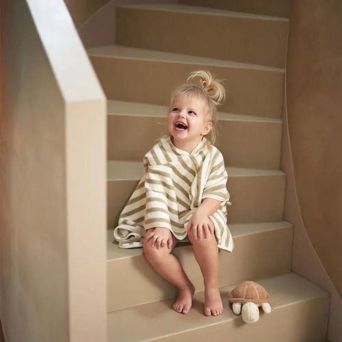 cumpără Accesoriu pentru baie Jollein 533-550-67099 Poncho pentru baie Stripe Terry Wild Rose GOTS în Chișinău 