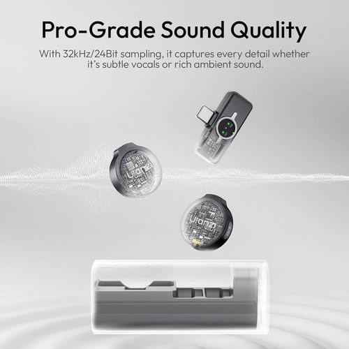 купить Микрофон Ulanzi A21 Wireless Microphone(Black-Type C) в Кишинёве 