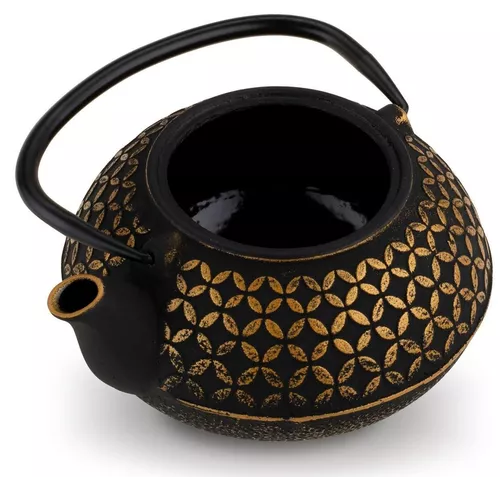 купить Чайник заварочный Konighoffer Hanako 0.8L Gold/Black в Кишинёве 