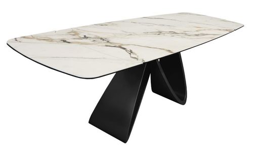 cumpără Masă Deco Rino 180/260x100xH76 White (KL-188) + Golden Legs în Chișinău 