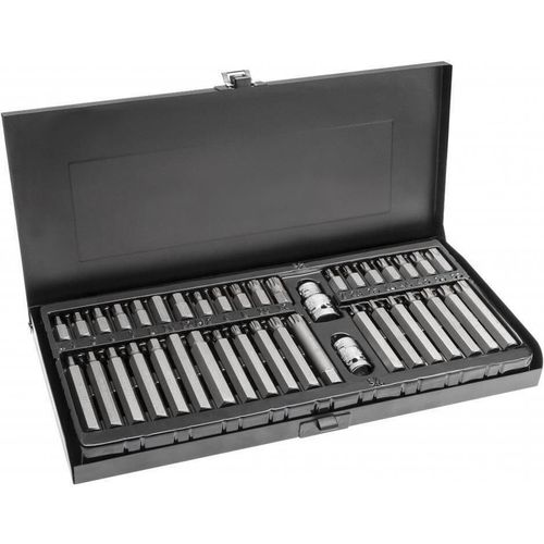 купить Набор головок, бит, насадок Hoegert HT1S404 вставки (биты) TORX, HEX, SPLINE 10 мм, 40 предм. в Кишинёве 