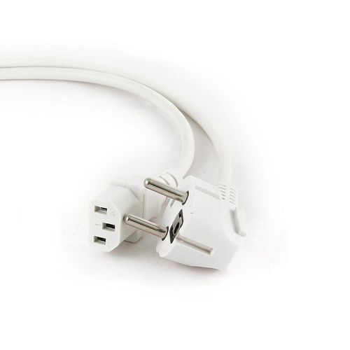 cumpără Gembird PC-186W-VDE Power Cord PC-220V (C13) 1.8m Euro Plug white (Кабель питания евростандарт) (cablu alimentare/кабель питания) în Chișinău 