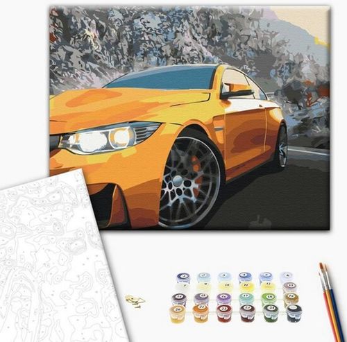 cumpără Tablou pe numere BrushMe BS53710FC 40x50 сm (fără cutie) Șofatul în teren în Chișinău 