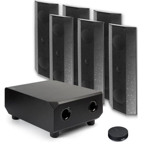 купить Колонки Hi-Fi LitheAudio 5.1 Wireless Surround Sound Cinema Kit With WiSA SoundSend (B-IO1-W-51SS-B) в Кишинёве 
