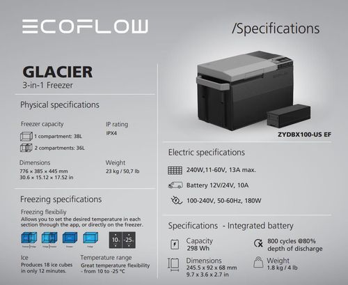 cumpără Frigider portabil EcoFlow GLACIER 3-in-1 în Chișinău 