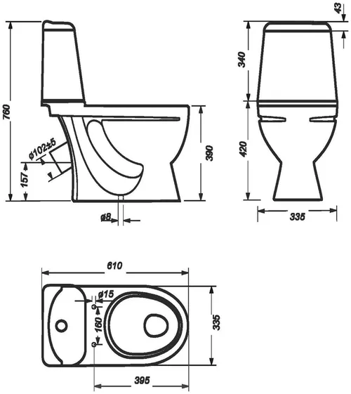 купить Унитаз miscellaneous SANITA IDEAL в Кишинёве 