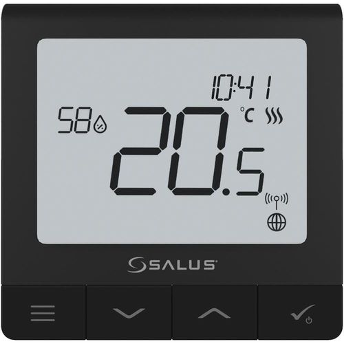 купить Термостат Salus SQ610BEE (negru) Quantum, RF в Кишинёве 