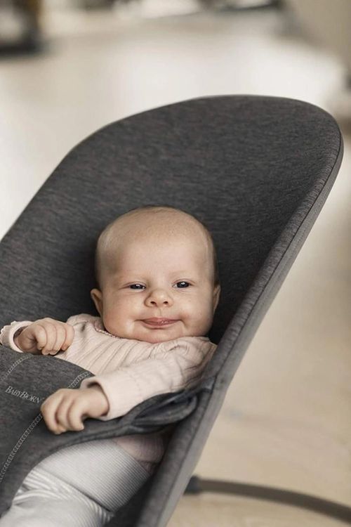 купить Детское кресло-качалка BabyBjorn 006076A Bliss Charcoal Grey в Кишинёве 