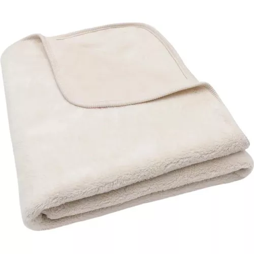 cumpără Lenjerie de pat pentru copii Jollein 516-522-68129 Paturica Basic Jersey/Sherpa Oatmeal, 100x150cm în Chișinău 