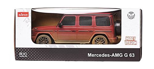 cumpără Jucărie cu telecomandă Rastar 95800-4 T/C 1:24 Mercedes-Benz G63 AMG-Muddy, rosu, 50542 în Chișinău 