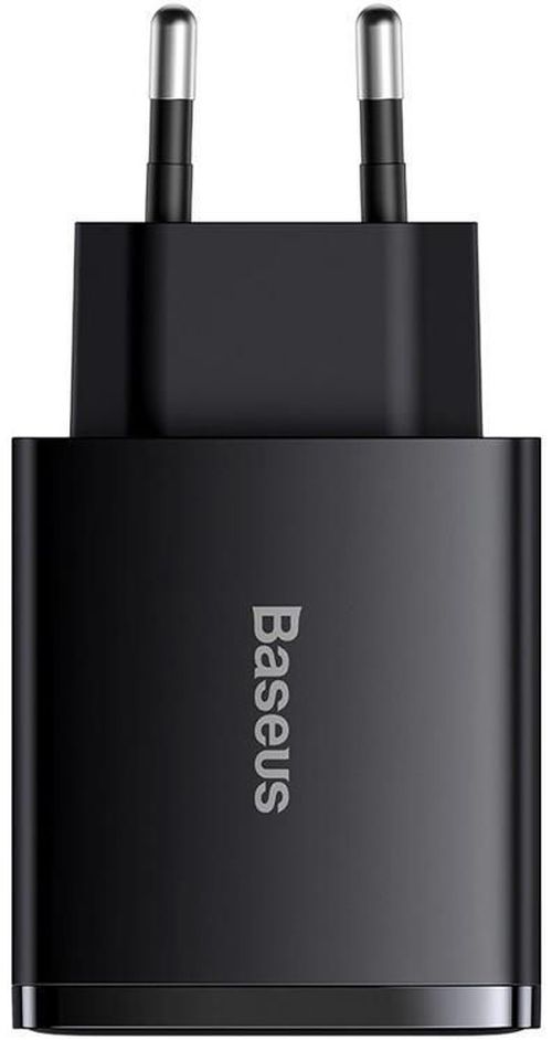 купить Зарядное устройство сетевое Baseus CCXJ-E01 2*USB-A+1*Type-C, Compact Series, Black в Кишинёве 