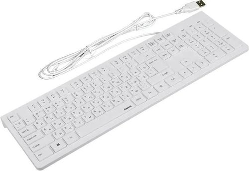 купить Клавиатура Hama R1182680 KC-200 Basic white, RUS в Кишинёве 