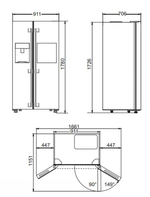 cumpără Frigider SideBySide Kaiser KS 90500 RS N în Chișinău 
