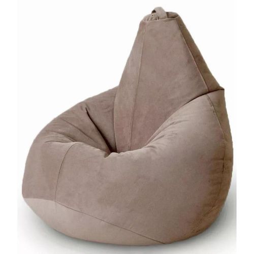 cumpără Fotoliu BeanBag BeanBag BM5830, Кресло Груша из велюра Standart, с двойным чехлом, L, Бежевый în Chișinău 